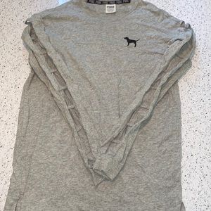 PINK long sleeve cut out top